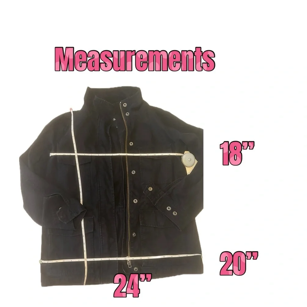 Madewell Women's Utility Jacket‎ in Black - Picture 5 of 5